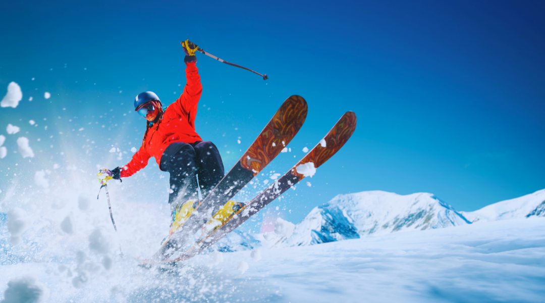 Nesta imagem, é possível observar uma pessoa a praticar ski na neve em Grandvalira