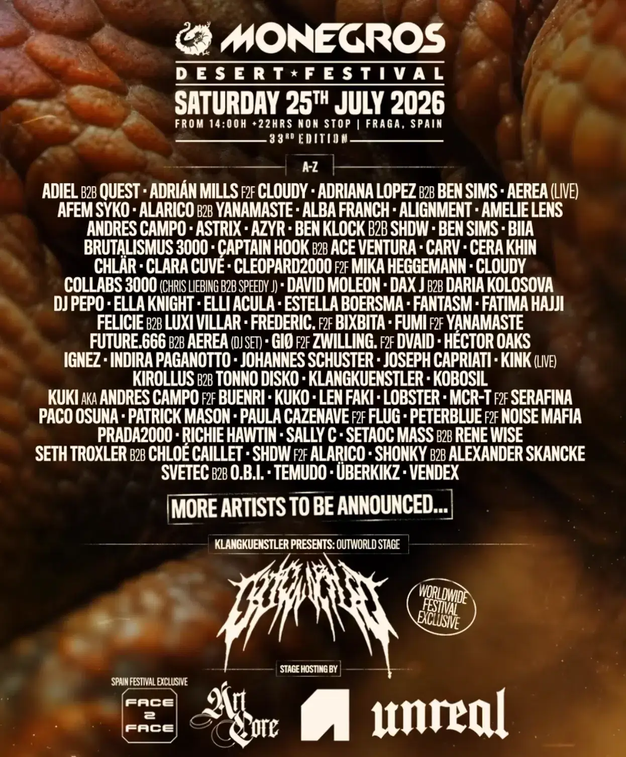 Monegros-2026-Lineup-Posterpng 1 → Strike Tours