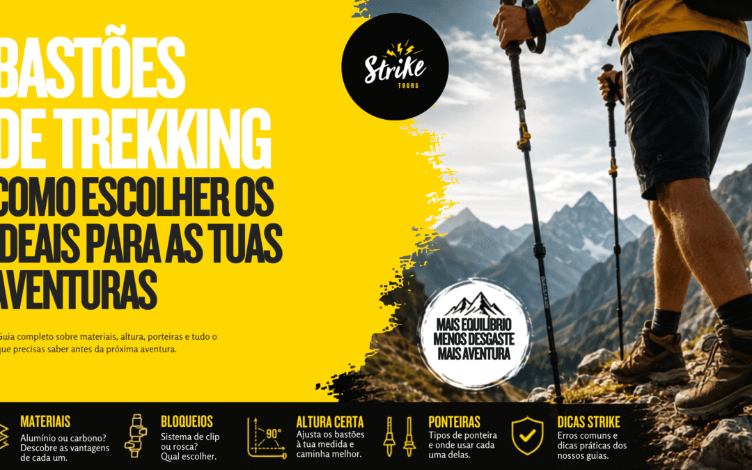 Bastões de trekking: como escolher os ideais para as tuas aventuras